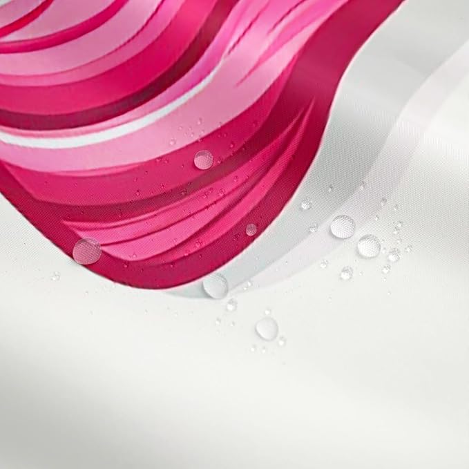 Pink Unicorn Shower Curtain Kawaii Bath Curtain 72"Wx84"L Cute Dreamy Horse Bathtubs Shower Curtain Set for Kids Child,Cartoon Magical Animal Bathroom Accessories Princess Girls Decor Plain White