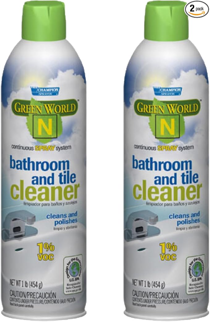 Champion Sprayon Bathroom and Tile Cleaner. 2-14oz. Net Can.
