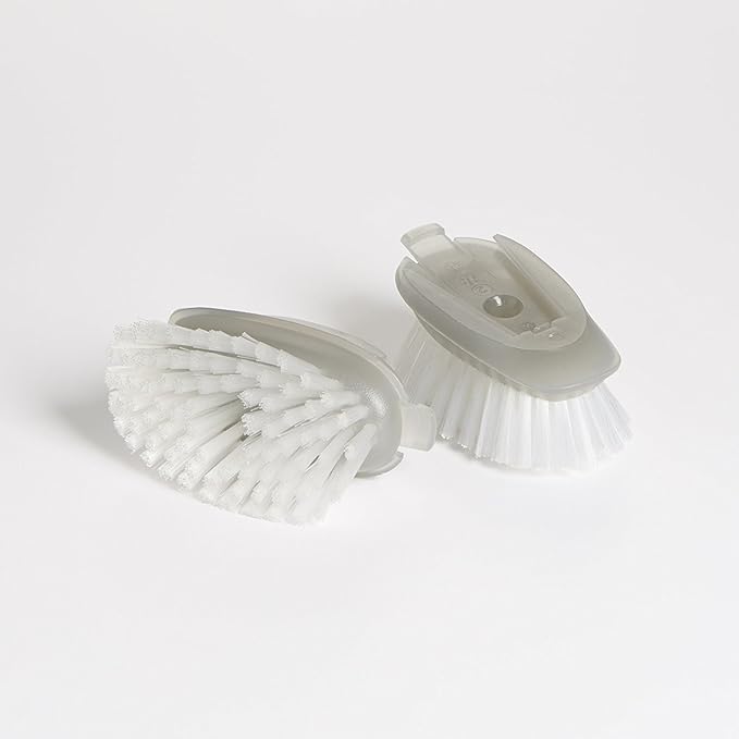 OXO SteeL Soap Dispensing Dish Brush with OXO SteeL Soap Dispensing Dish Brush Refills, 2-Pack