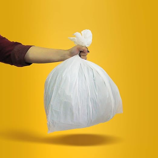 AmazonCommercial 18 Gallon Compactor Bags with Drawstring, 2 Mil, 50 Count