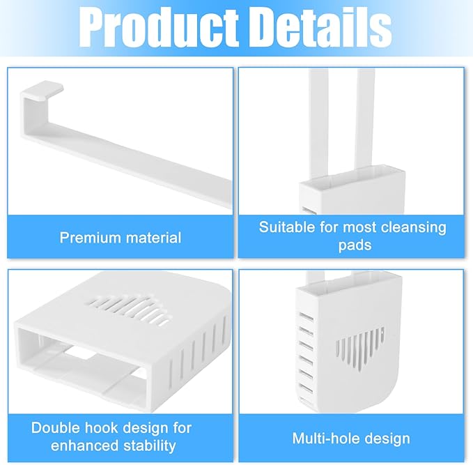 1 Sets Toilet Tank Pucks Holder, Hanging Toilet Bowl Carrier Hook Pucks Holder Hanger Bracket Caddy Avoids Crumbling from Water Tank