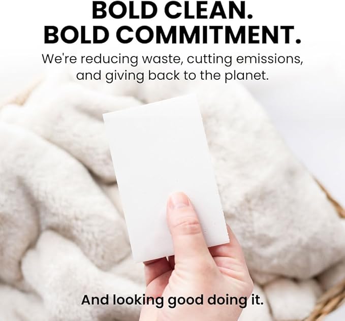 OceanEco™ Earth-Friendly Laundry Detergent Strips - 64 Loads | Ultra-Concentrated, Zero-Waste, Biodegradable, Cruelty-Free & Vegan (Fragrance Free)
