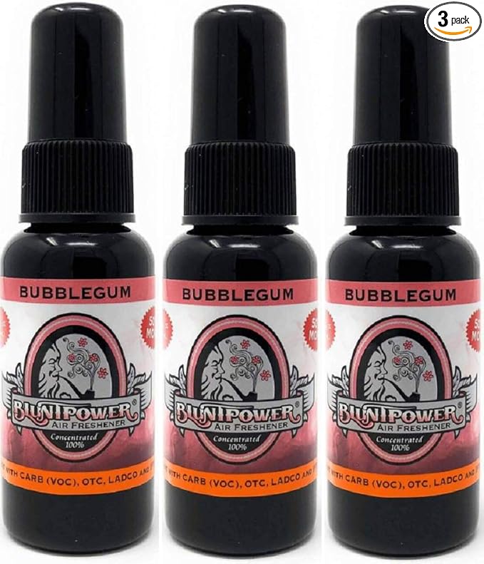 Blunt Power High Concentrated Air Freshener, Bubble Gum, 1.5oz, 3 Packs
