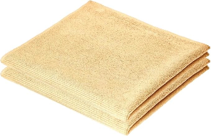 Superio Yellow Microfiber Cleaning Cloth for Cars, House, Bathroom 16x16 Miracle Cloth Streak Free Lint Free Rag Cleaning Towel, No Detergent Needed, 2 Pack
