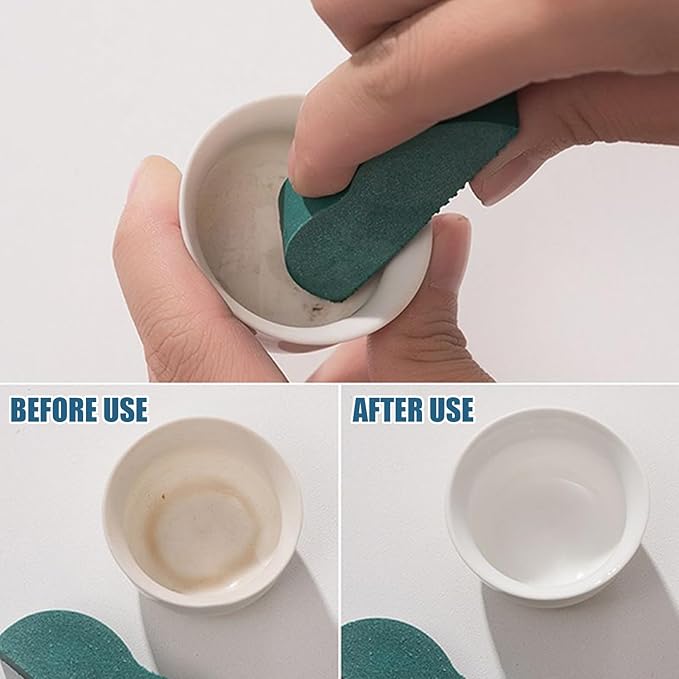 Rust Eraser 0.87x0.71 Inch, Stainless Steel Scratch Remover and Rubber Stain Cleaner for Cookware Restaurant Sink Bathroom Wall Appliance Brass Kettle Copper, Effective Cleaning Tool for Home Use