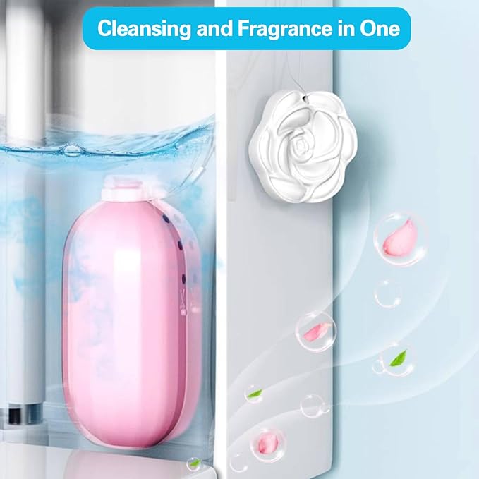 Automatic Toilet Bowl Cleaner,Household Cleaning Solution,Scented toilet cleaner,Natural Long Lasting Toilet Cleaner for Hard Water Stains & Rings (1, 250g)