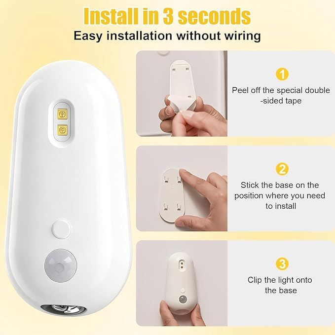 Self Cleaning UV Toilet Sanitizer Light, Motion-Activated Toilet Cleaning Light, USB Rechargeable, Night Light Adhesive-Mounted for Shared Bathrooms, For Elderly