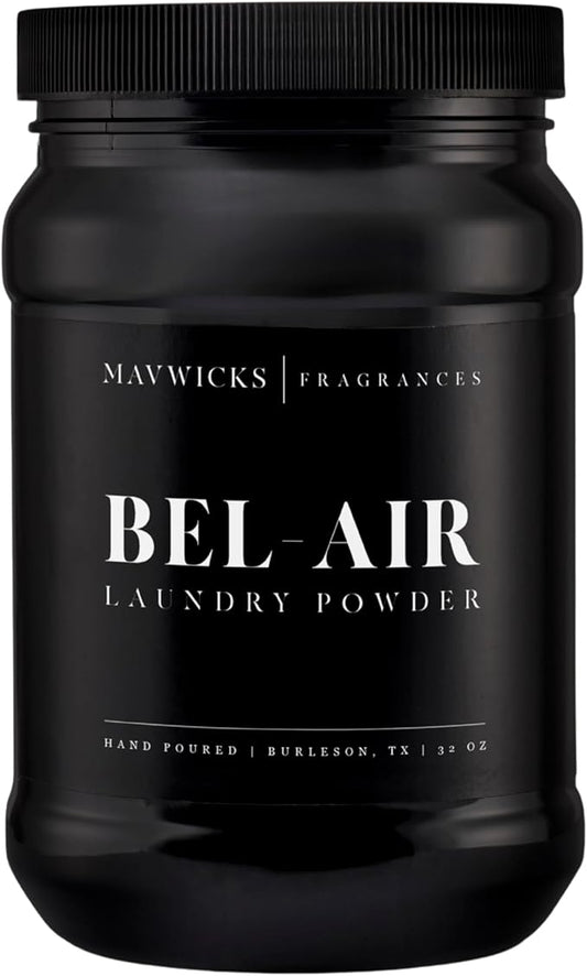 Mavwicks - Luxury Laundry Detergent Powder (Bel-Aire) 32 Oz – Concentrated for Tough Stains and Odors, For All Washing machine types – Gentle on Fabrics