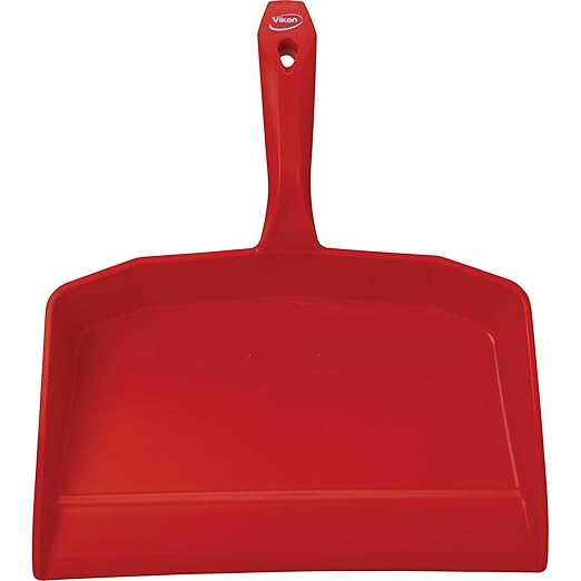 Vikan 56604 Dust Pan,11.5",PP,Red