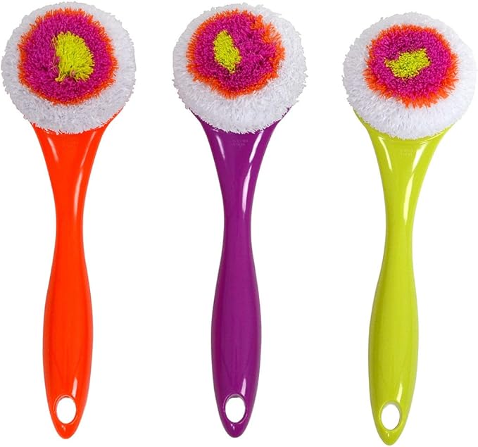Casabella All-Purpose 11.45" Dish Cleaning Scrub Brush, Color May Vary