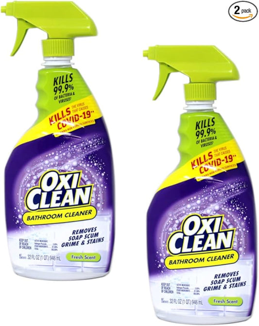 OxiClean Shower, Tub & Tile Cleaner with OxiClean - 32 oz (Pack of 2)