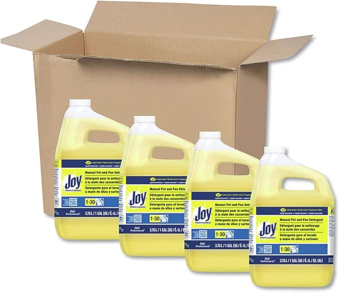 Dishwashing Liquid, Lemon Scent, One Gallon Bottle, 4/Carton