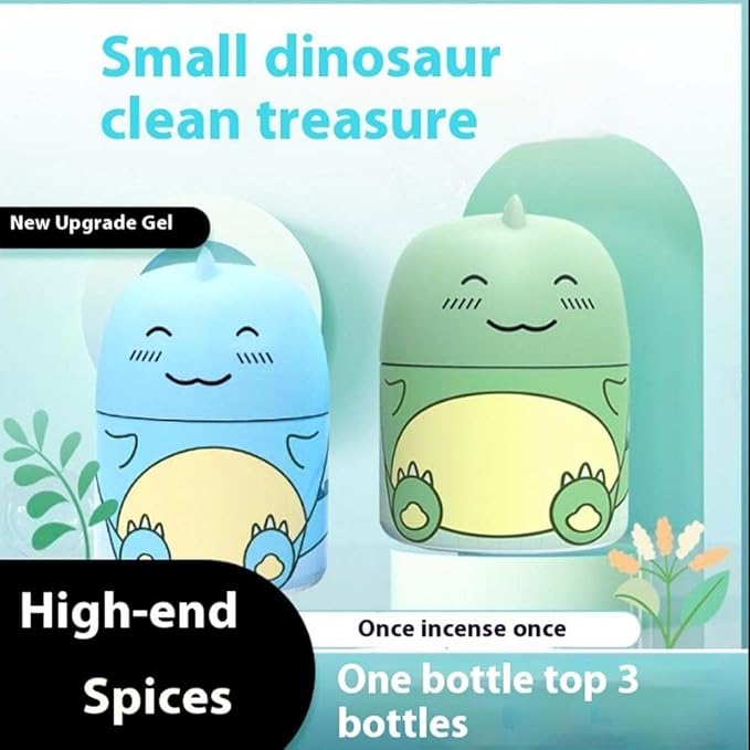 krazy klean toilet cleaner, Cute Dinosaur Shaped Toilets Bowl Cleaner Bottle, Multi-purpose Deodorizing Toilet Bowls Cleaner Stick,Long-Lasting Tank Cleaning System, Fresh Scent, Easy Use(1, Blue)