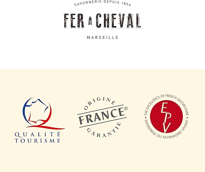 Fer à Cheval Marseille Dishwashing Soap, Olive Oil Based, Made in France - Bar Dish Soap, 225 g/7.94 oz, 2 Pack