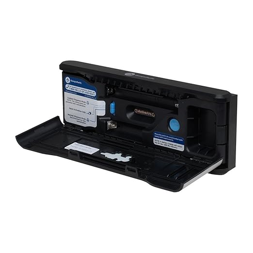 Georgia-Pacific ActiveAire Automated in-Stall Air Freshener Dispenser by GP PRO (Georgia-Pacific); Stainless Finish; 56764; 9.500" W x 1.170" D x 3.500" H
