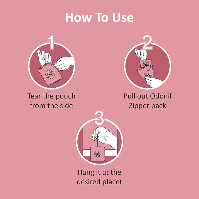 Odonil Air Freshener Zipper, 10g (Pack of 3)