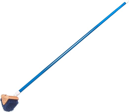 Carlisle FoodService Products 36196614 Triangle Scrubber, Polypropylene Bristles, 5" Brush Size, 1-1/8" Bristle Trim, Blue