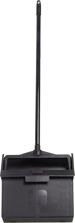 Carlisle FoodService Products Duo-Pan Upright Dust Pan Essential Cleaning Tools for Home and Commercial Use, 30", 1 Count, Black