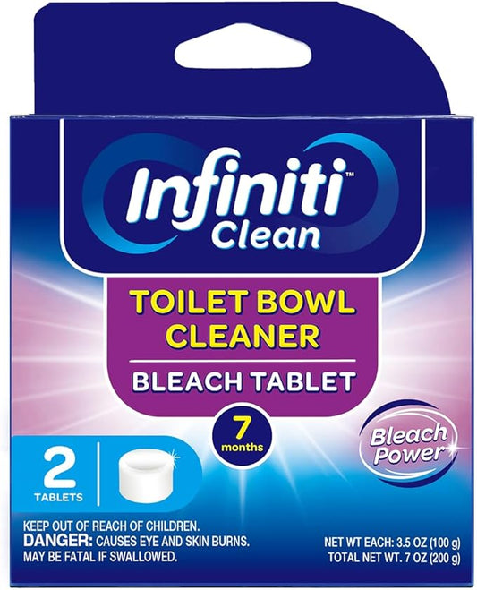 Toilet Bowl Cleaner Tablets 2 Pack, 3.5oz Automatic Toilet Bowl Cleaners with Bleach