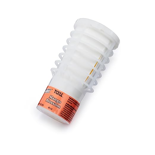 Rubbermaid Commercial Products TCell Air Freshener Refill Mango Blossom Odor Neutralizing Long Lasting Battery Free Consistent for Restrooms in Restaurants/Hotels/Schools/Offices