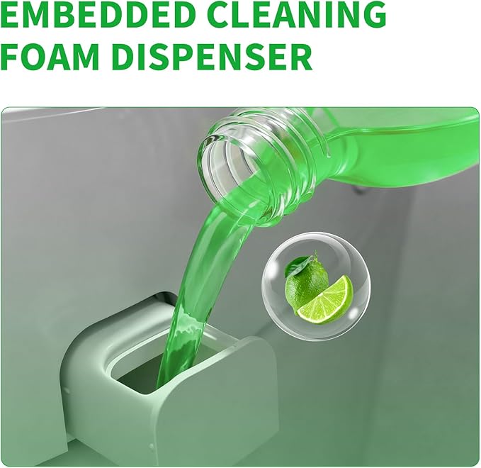 MAMADOU Foam Shield Smart Toilet Special Foaming Agent Splash Toilet Cleaner 285ml Deodorizing Cleaning Liquid Stain-Resistant Ceramic Bowl For Effective and Environmental Lime scent
