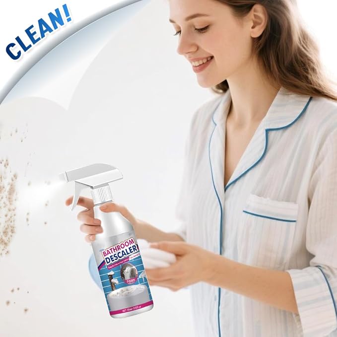 Bathroom Descaler Foam Cleaner, 2025 Upgrade Multipurpose Stubborn Stains Cleaner for Shower Room Glass Sink Toilet 100ml (1)