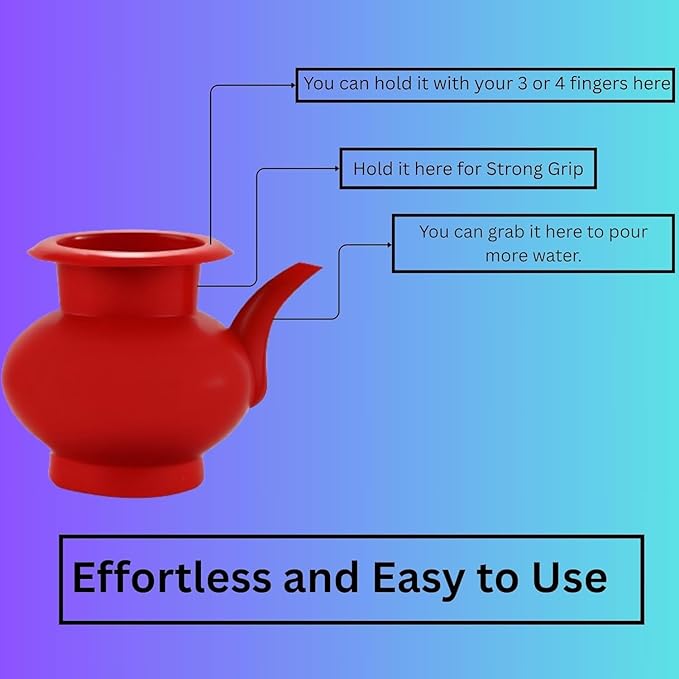 Plastic Water Bodna for Bathroom Use – 2.5 Liter Capacity, Durable Household Bodna.Red