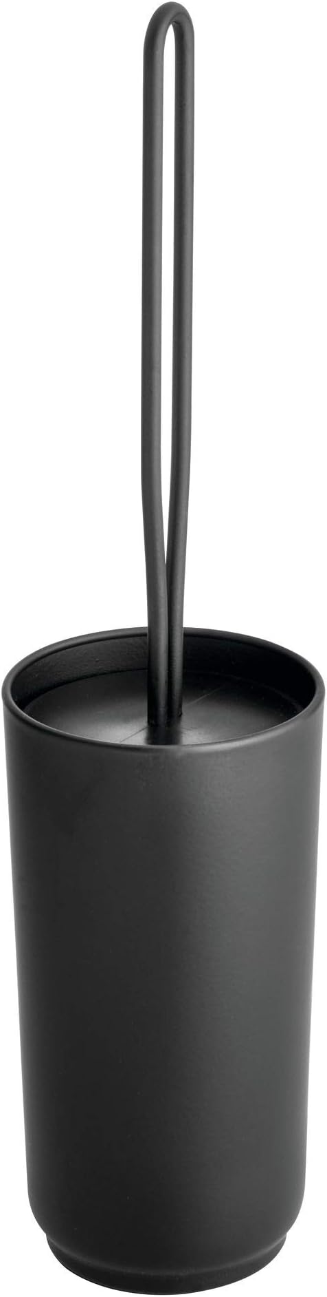 iDesign Austin Toilet Bowl Brush and Holder Set - Matte Black