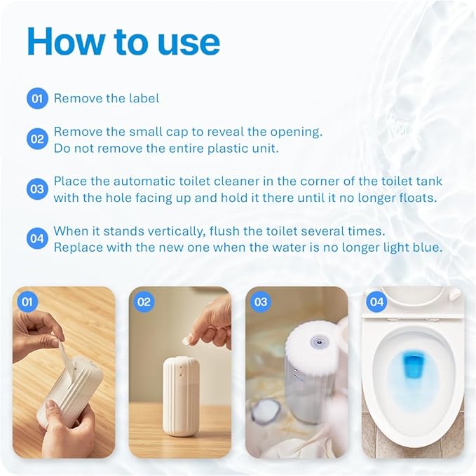 Fresh & Fresh Automatic Toilet Bowl Cleaners - 68 Bottles(UPTO 2500 FLUSHES/Bottle), Commercial and Residential Toilet Cleaner 3-4 MONTH Lasting Toilet Bowl Cleaner Bottle