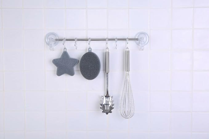 YBM Home Silicone Dish Scrubber Brush, 12091-1