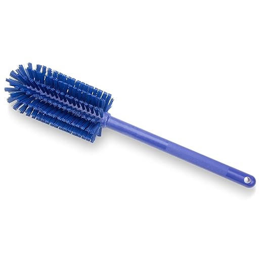 SPARTA Large Water Bottle Brush Ideal for Wide-Mouth Jars, Bottles and Tumblers, Dishwashing Tool with Handle for Home and Commercial Kitchens, Plastic, 16 Inches, Blue