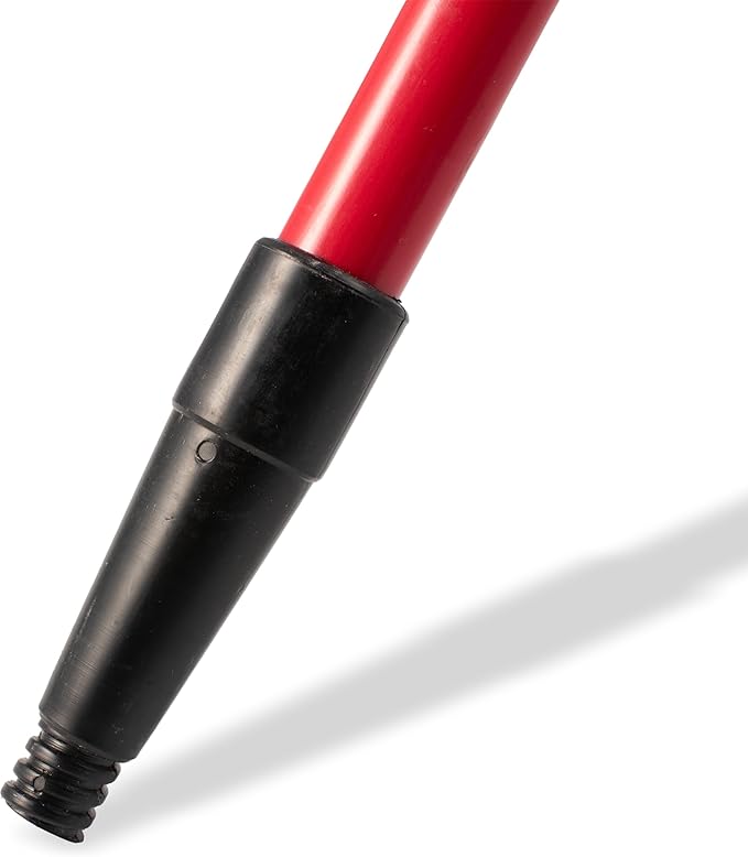 SPARTA 4022005 Spectrum Fiberglass Broom Handle, Mop Handle, Replacement Handle With Acme Threaded Tip For Commercial Cleaning, 60 Inches, Red, (Pack of 12)