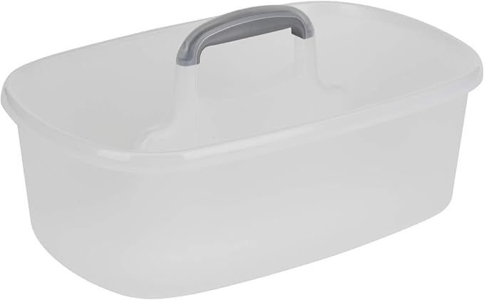 Casabella Plastic Cleaning Storage Caddy Bundle with Handles (1.5 Gallon and 1.85 Gallon)