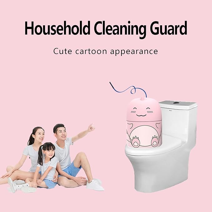 Toilet Bowl Cleaner Bottle Krazy Klean Pro Toilet Cleaning Tank Cleaner Pink Cute Dinosaur The Works Tank Bowl Cleaner Easy to Use Leaving Looking Fresh-Peach Scent