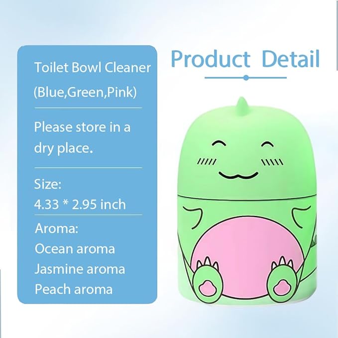 Toilet Cleaner & Toilet Deodorizer, Super Strong Toilet Bowl Cleaner for Removing Dirt, be Used for A Long Time (Green, 1Pc)