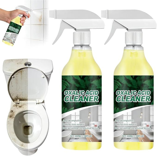 SENOY Powerful Stain Removal Cleaner Spray, 100ml/3.38 fl.oz Multipurpose Stain Removal Spray, Powerful Cleaning Foam Cleaner for Bathroom, Kitchen, Bathtub, Toilet, Porcelain, Tiles (2pcs)