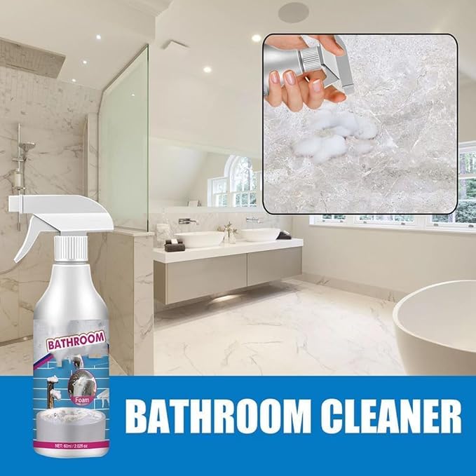 Multipurpose Bathroom Foam Cleaner, Stubborn Stains Cleaner, Bathroom Foaming Cleaner, Bathroom Foam Cleaner Spray (60ML,1PC)