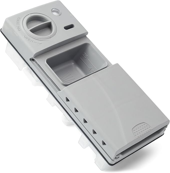 DD59-01002A Dishwasher Detergent Rinse Aid Dispenser Assembly with Cover Compatible with Samsung Parts Replace AP5917191 113136 4000942 PS9606363 PD00038960 EAP9606363