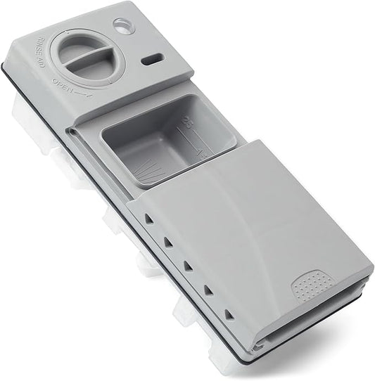 DD59-01002A Dishwasher Detergent Rinse Aid Dispenser Assembly with Cover Compatible with Samsung Parts Replace AP5917191 113136 4000942 PS9606363 PD00038960 EAP9606363