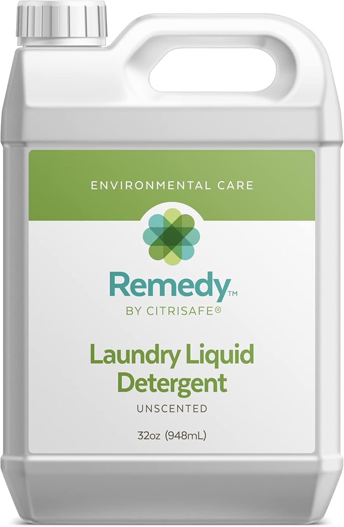 Remedy Laundry Liquid Detergent - Environmentally-Friendly Concentrated Laundry Detergent - 32oz