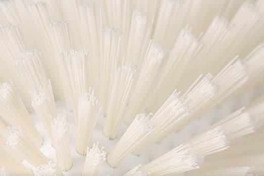 SPARTA Tank and Kettle Scrub Brush Heavy-Duty Tile Brush, Color-Coded and Handle Compatible (Sold Separately) for Optimal Access In Spacious Containers, Plastic, 5.5 X 9.5 Inches, White