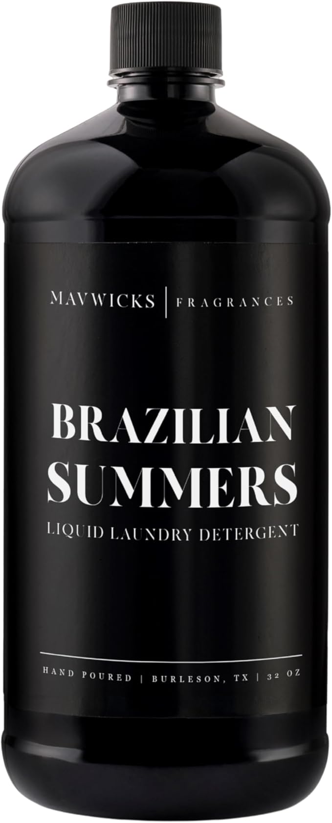 Mavwicks - Laundry Liquid Detergent (Brazilian Summers) - 32 Oz Laundry Perfume Bottle for Men & Women, Stain & Odor Remover, Deep Clean, Long-Lasting Fragrance and Freshness for All Fabrics