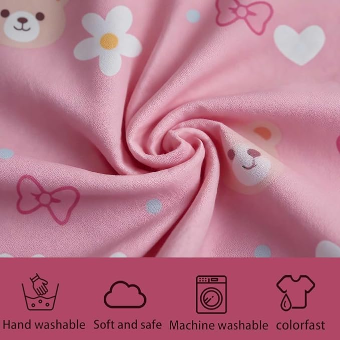 Kids Hooded Poncho Towels, Wearable, Absorbent Hooded Beach Towel for Girls and Boys Girls 7-14 Years Cartoon- Themed Wearable Towel Perfect for Kids At The Bath, Beach