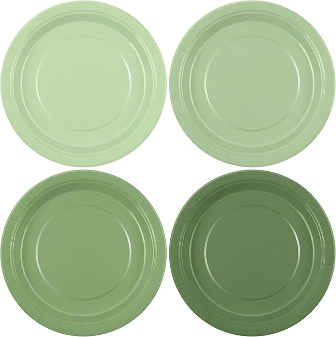 Kochorie 60 Pieces Sage Green Disposable Paper Plates 9 Inch Heavy Duty Dinner Plates, Solid Color, Table Decorations Party Supplies for Birthdays, Weddings, Daily Use