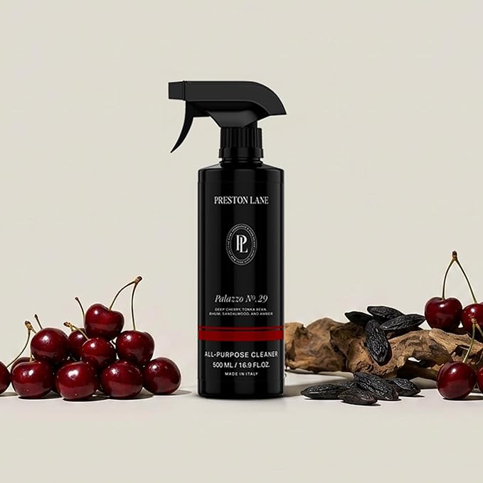 Preston Lane Luxury All-Purpose Cleaner, Palazzo No. 29 Scent | Bio-Based Multi-Surface Spray | Streak-Free Finish, Lifts Dirt, Smudges & Grease | Vegan & Cruelty-Free