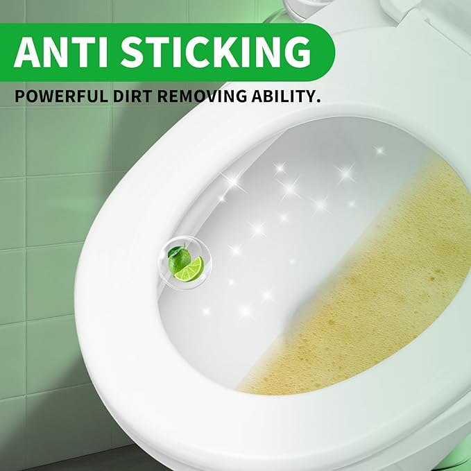 MAMADOU Smart Toilet Foaming Agent 285ml 2Pack Splash Proof Special Foam Shield Toilet Bowl Cleaner Stain-Resistant Cleaning Liquid For Fresh Bathroom Lime scent