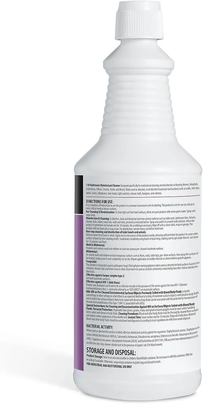COASTWIDE Professional Restroom Cleaner Non-Acid Disinfectant Bathroom Cleaner, 32 Oz., 12/Carton