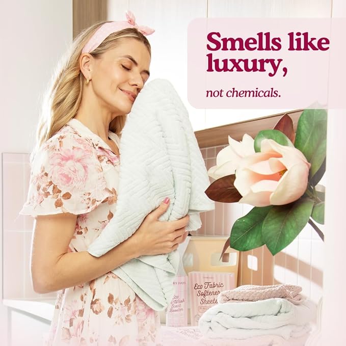 Glory Days Eco Laundry Detergent Sheets Fresh Linen Scent – Enzyme-Powered, Plastic-Free, Gentle on Skin – 40 Sheets 80 Loads HE Compatible