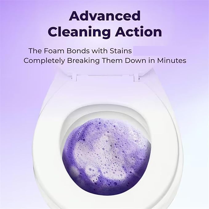 Fizzclean Toilet Cleaning Foam, 2026 New Upgrade Toilet Bowl Cleaner, Fast-Foaming Formula for a Fresh, With Minimal Effort, Touch Free Foaming Cleaning Powder (3)