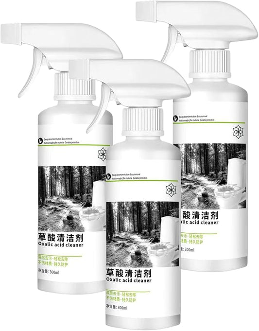 Oxalic Acid Powerful Stain Cleaner, Highly Effective Oxalic Acid Toilet Cleaner, 300ml Multi-purpose Stain Removal Cleaning Spray for Floor Countertop and Toilet (3)